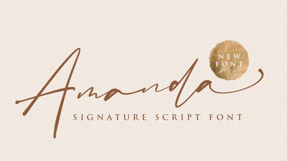 

Amanda Signature: Perfect Script for Adding a Unique and Luxurious Touch to Any Design Project