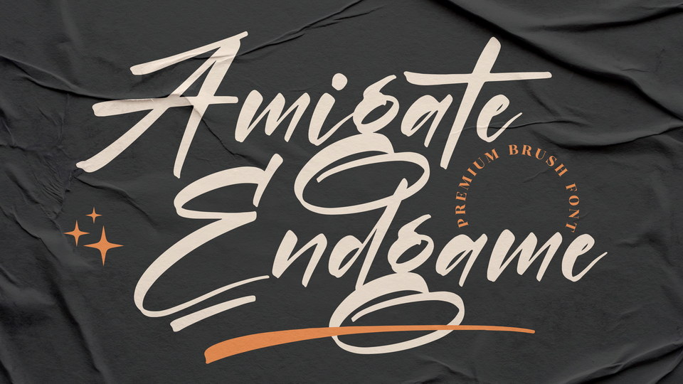 Add Trendy Flair to Your Designs with Amigate Endgame Handwritten Font