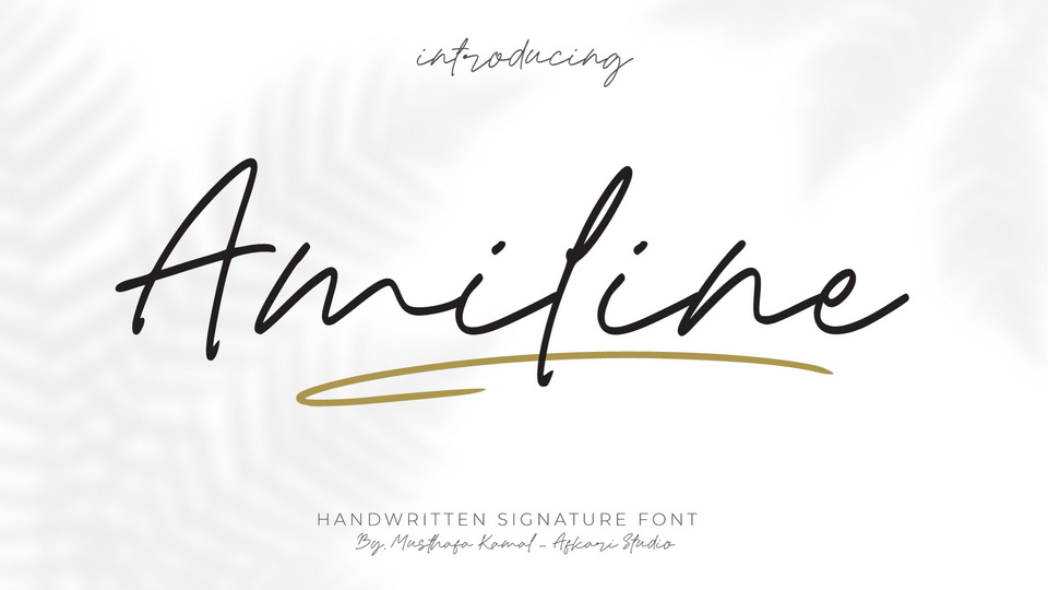  Amiline: A Versatile Handwritten Script Font for Any Branding Needs