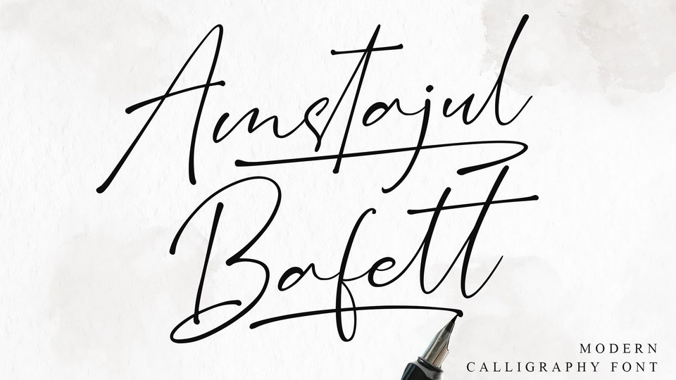 

Amstajul Bafett: A Modern and Elegant Font for All Types of Projects