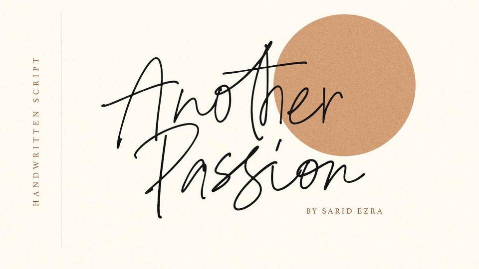 Another Passion: Sophisticated and Graceful Script Font for Your Design Endeavors