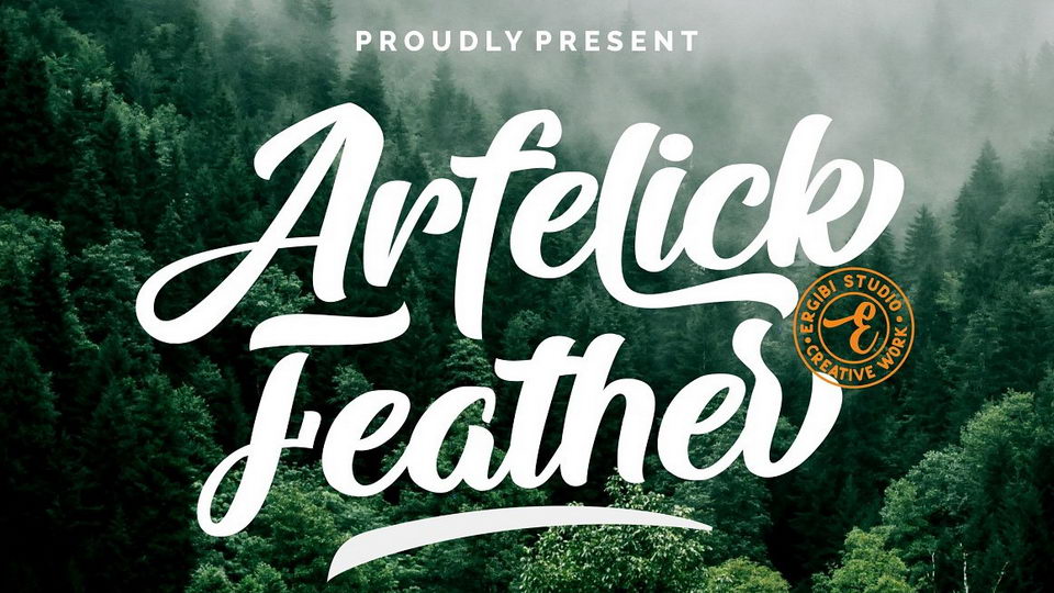 

Arfelick Feather: A Captivating Connected Script Font with a Vintage Appeal