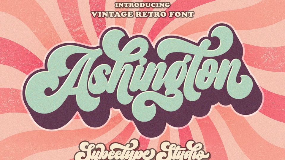 Ashington Font: A Vintage Script Style for Retro Designs