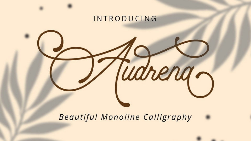 

Audrena: A Timeless Font Perfect for Creating Beautiful and Unique Designs