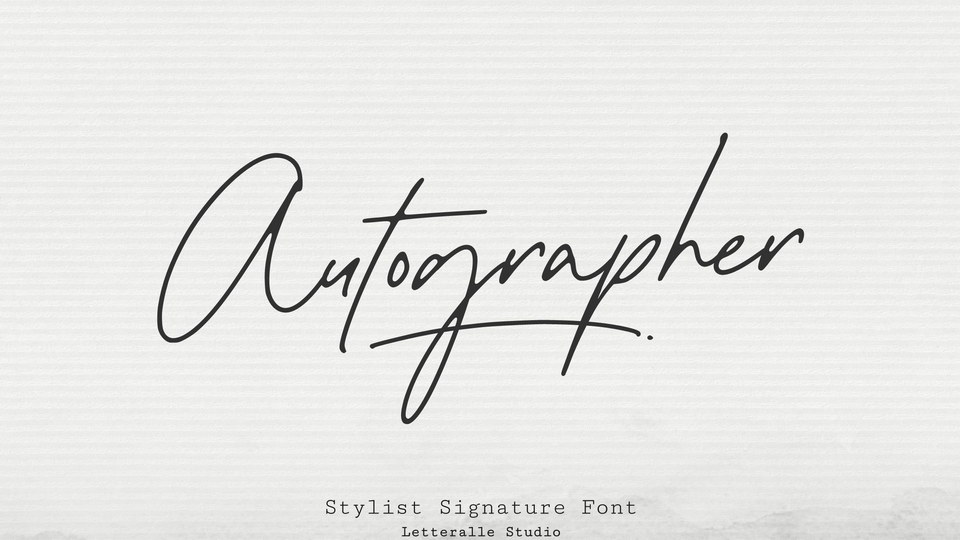 

Autographer: A Stunning Signature Font for Any Design Project