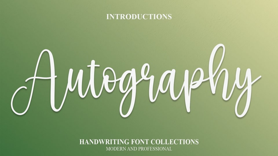 Autography: Professional and Elegant Script Style Font for any Design Project