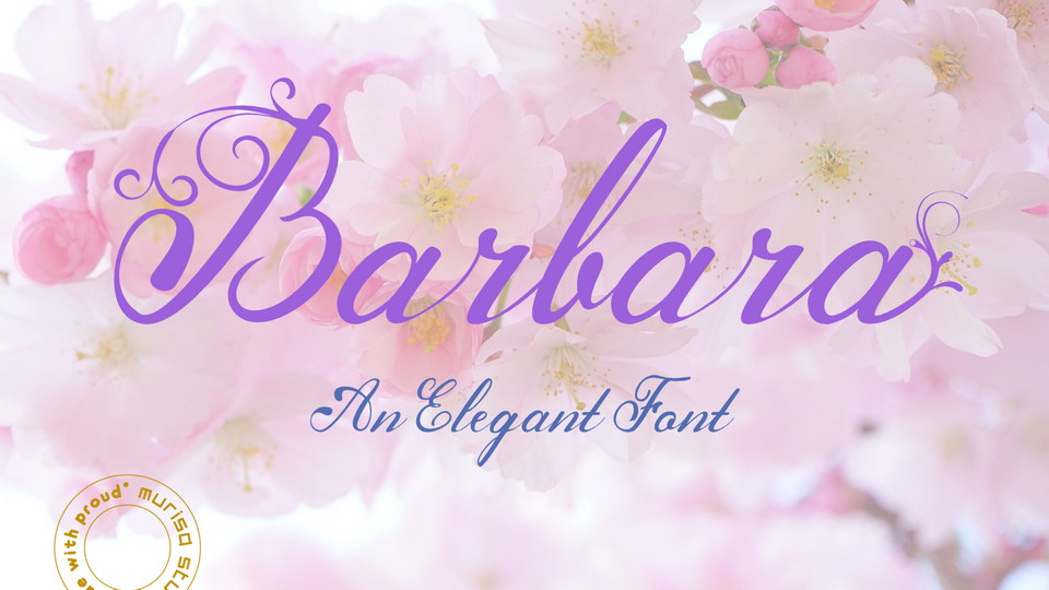 Barbara: Versatile Script Font for Elegant Design