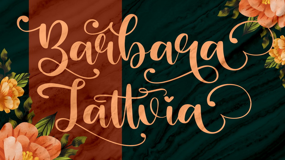 Barbara Lattvia: Perfect Handwritten Font for Adding Authentic Flair to Any Design