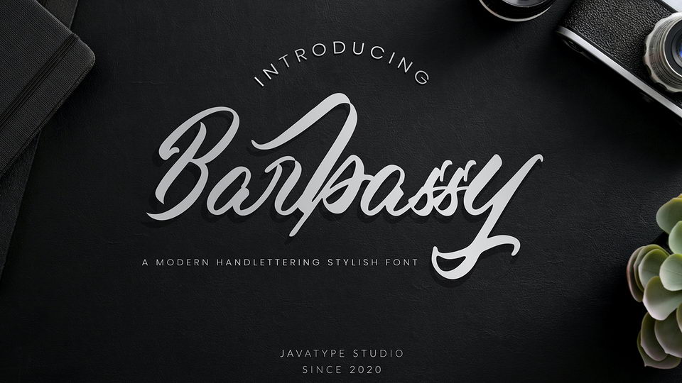 

Barbassy: A Modern Hand Lettering Script with a Unique and Artistic Take on Font Design