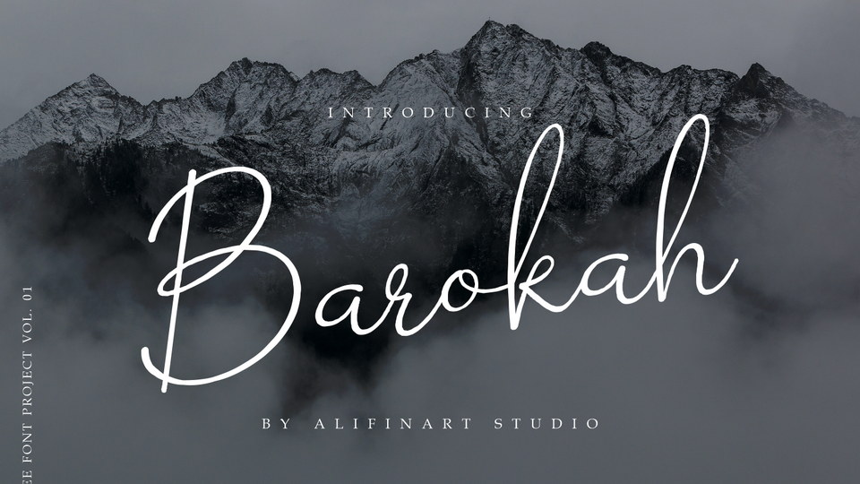 Barokah Signature: A Font of Sophistication and Charm Inspired by Ink Pen Handwriting