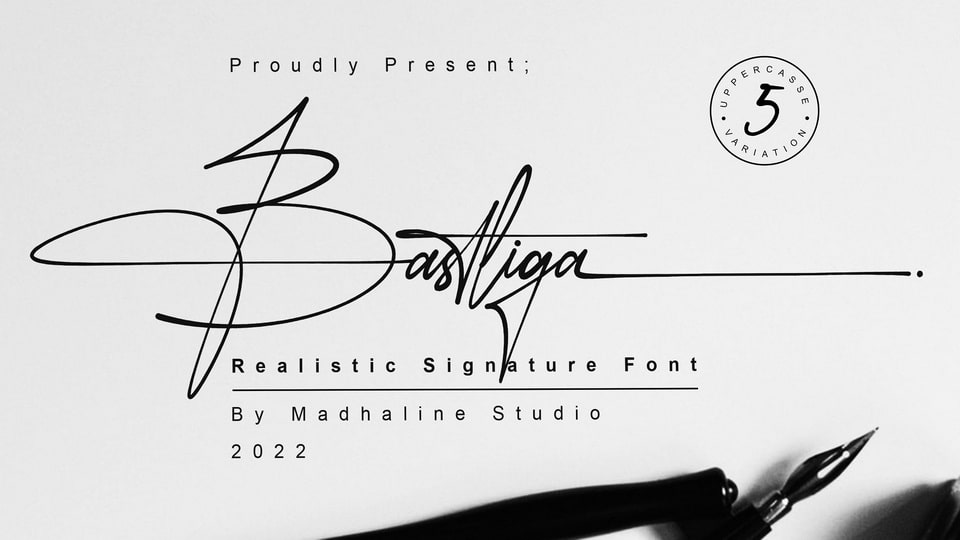

Bastliga: A Unique and Genuine Signature Style Font