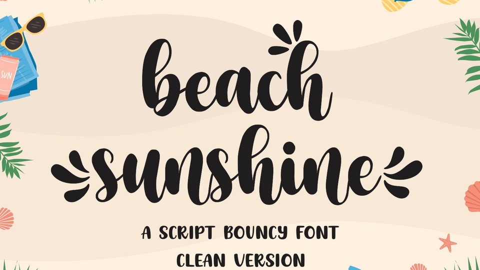 

Beach Sunshine: A Delightful and Playful Handwritten Font