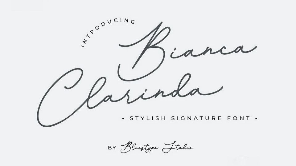  Bianca Clarinda: A Remarkable Signature Font to Elevate Your Projects