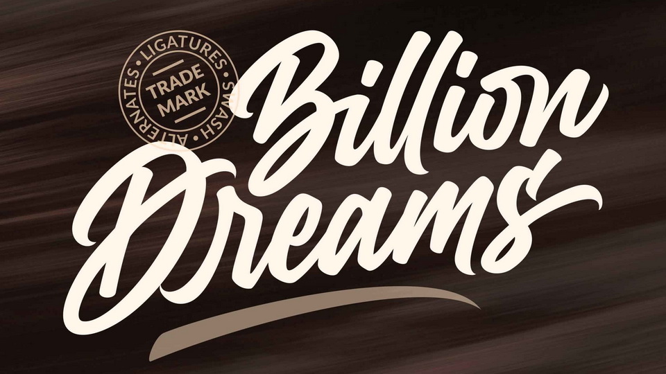 

Billion Dreams: A Unique Handwritten Font for Logos, Lettering, and Graphic Designs