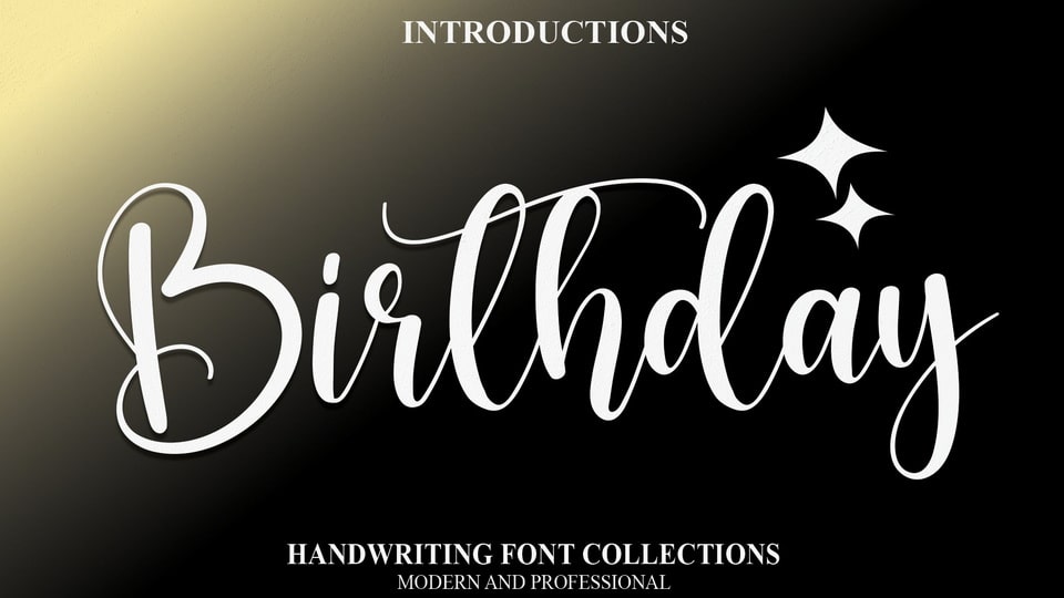 Choose Birthday font for a beautiful and professional touch to your creative projects