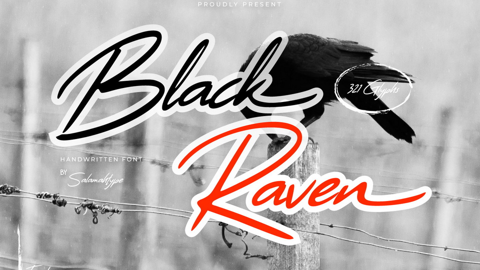 Bold and Powerful Style of Black Raven Font for Extreme Sports and Adventure Themes