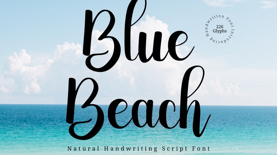 

Blue Beach: An Amazing and Natural-Looking Handwritten Script Font