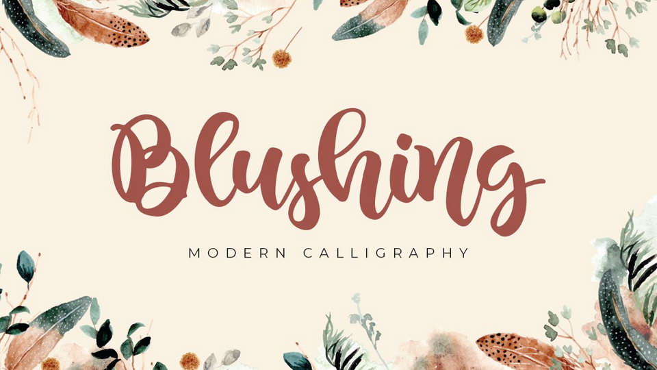 

Blushing: An Exquisite Handwritten Font Created with Meticulous Care and Attention