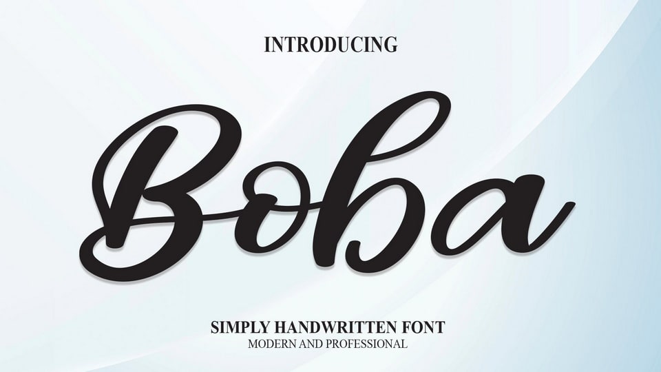 Boba: A Modern and Versatile Handwritten Font for Creative Projects