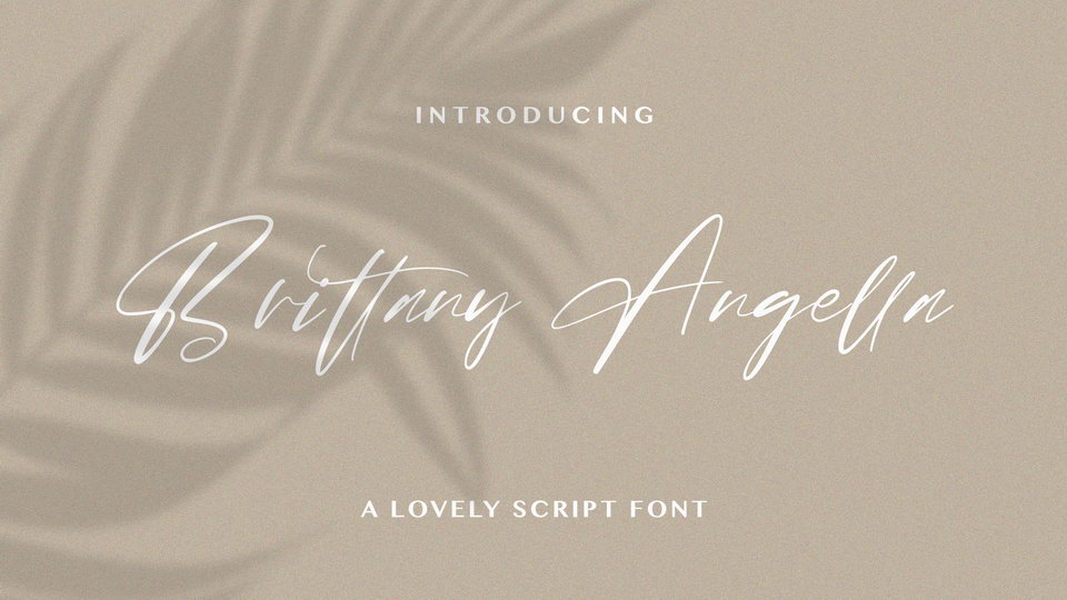 

Brittany Angella: An Exquisite Handwritten Font Perfect for Any Special Occasion