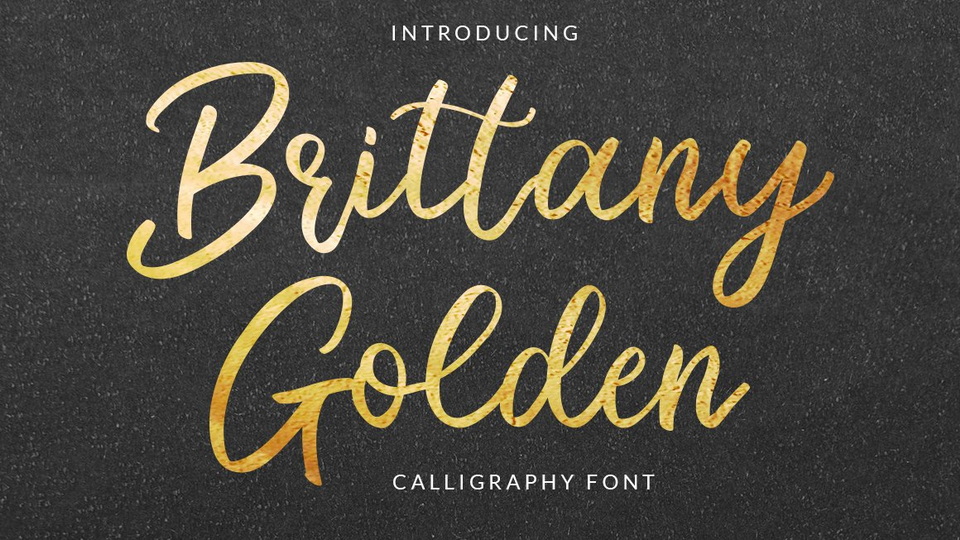  Brittany Golden: A Contemporary and Delightful Calligraphy Font