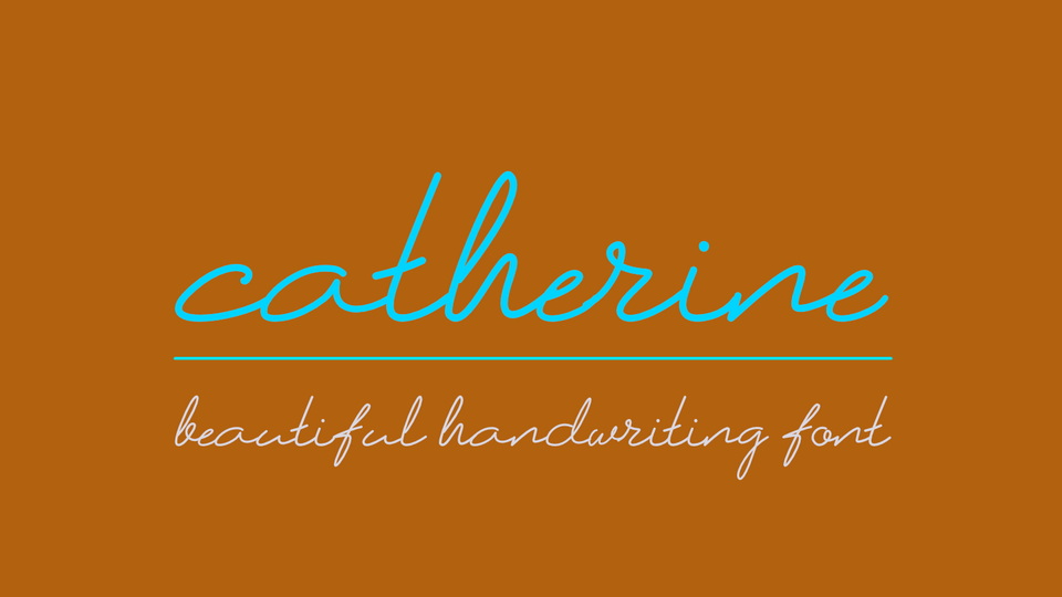 Catherine: A Festive Script Font Designed for Elegance and Delight