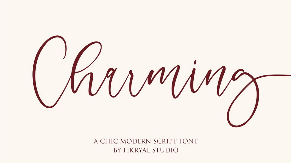

Charming: A Modern Script Font for Any Occasion