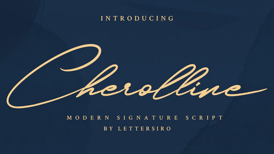 

Cherolline: An Exquisite Signature Script Font for Any Project