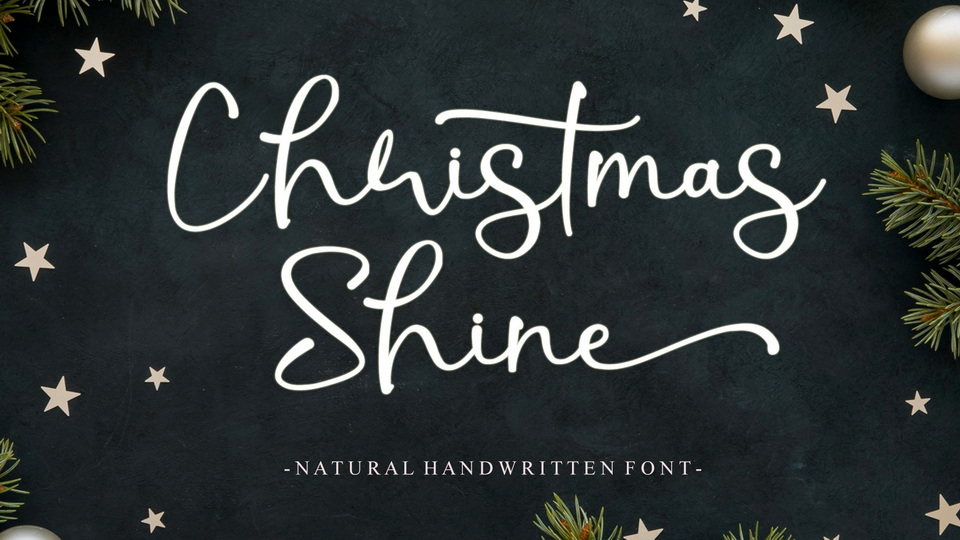  Christmas Shine: A Stunning and Sophisticated Script Font
