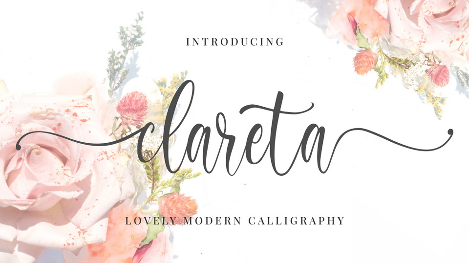

Clareta: A Gorgeous Calligraphy Font That Combines Timeless Elegance and True-to-Life Calligraphy