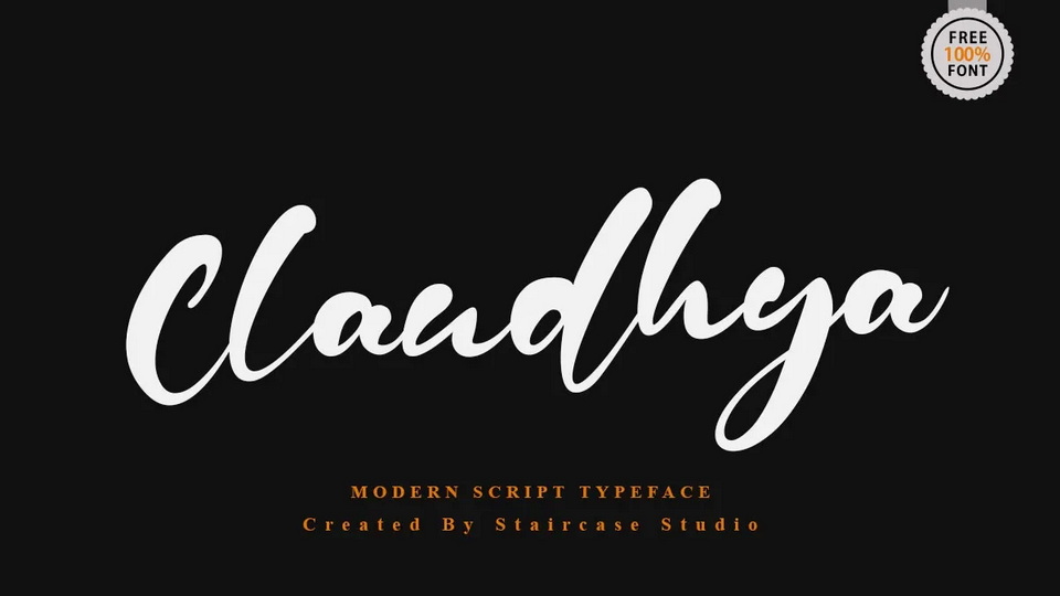 Claudhya: A Charming and Contemporary Calligraphy Script Font for Various Design Purposes