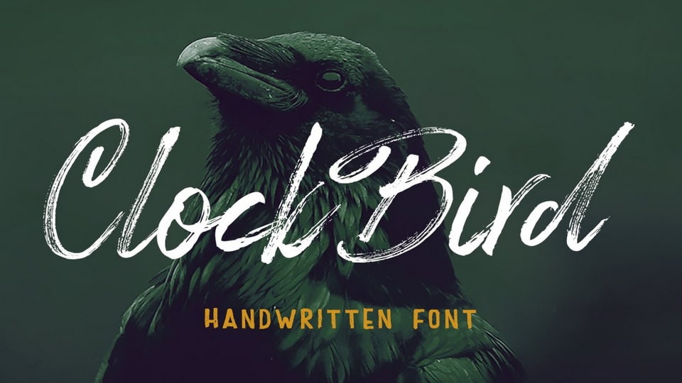 

Clock Bird: A Handwritten Font with a Playful, Casual Vibe