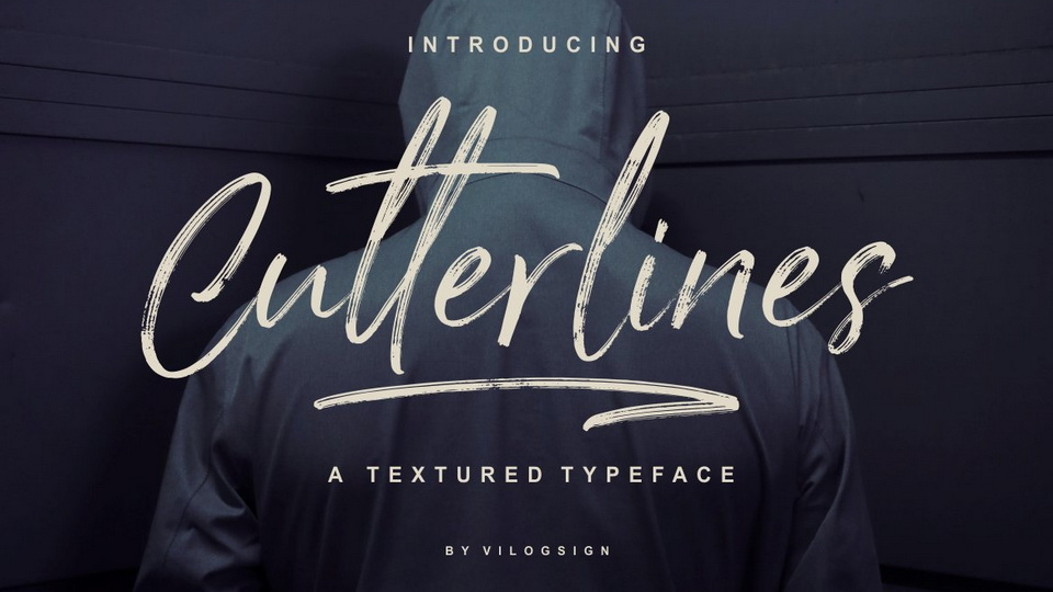 

Cutterlines: An Eye-Catching Textured Brush Handwritten Font