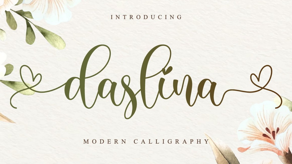 

Daslina: An Exquisite Script Font for Modern, Classy, and Elegant Designs