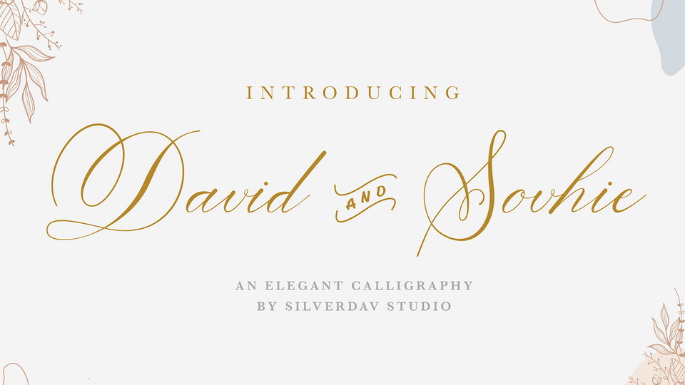 

David and Sophie: A Classic Calligraphy Script with a Contemporary Flair