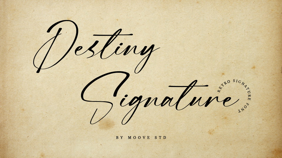 

Destiny Signature: An Exquisite Font That Radiates Style and Sophistication
