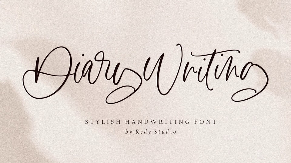  Diary Writing Font: A Modern Calligraphy Font for Designers and Bloggers