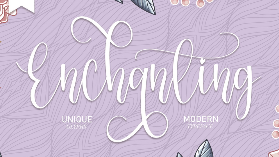 Enchanting: A Captivating Handwritten Font for Striking Logos and Designs