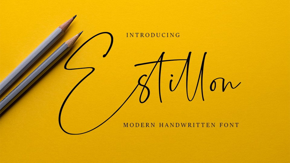 

Estillon Font: The Perfect Handwritten Style for Personal Branding and Design Projects
