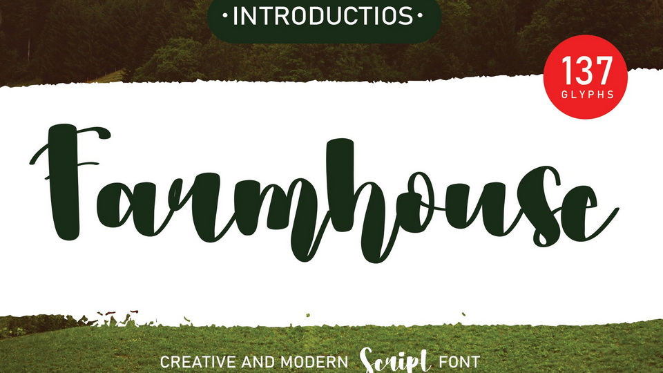Farmhouse: A Stunning Hand-Painted Brush Font for Creative Projects