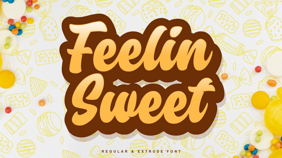 

Feelin' Sweet: A Unique Font with Two Distinct Styles for Captivating Visuals