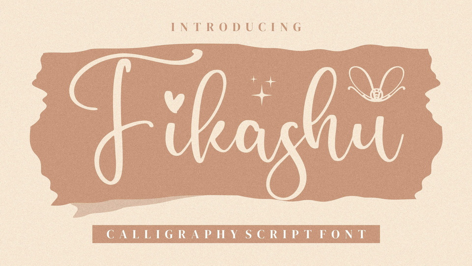 Fikashu: A Contemporary Calligraphy Font for Natural and High-End Designs