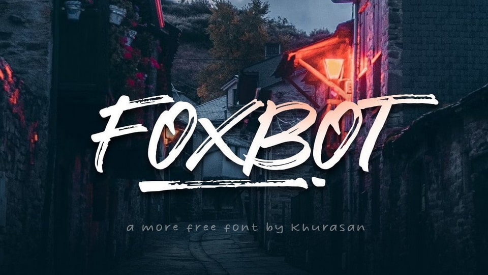 

Foxbot: A Bold and Edgy Brush Handwritten Font