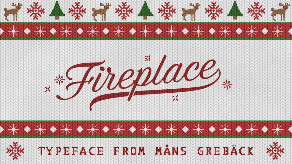 

Fireplace: A Script Typeface for the Winter Season