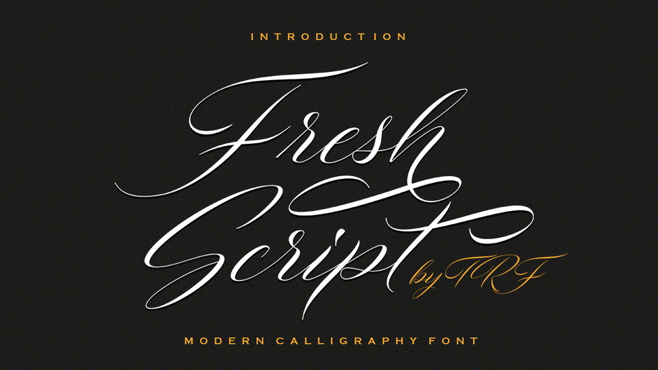 

Fresh Script: A Stunning Handwritten Calligraphy Font That Exudes Elegance and Grace