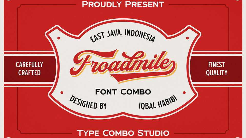 Froadmile: A versatile script font inspired by vintage lettering