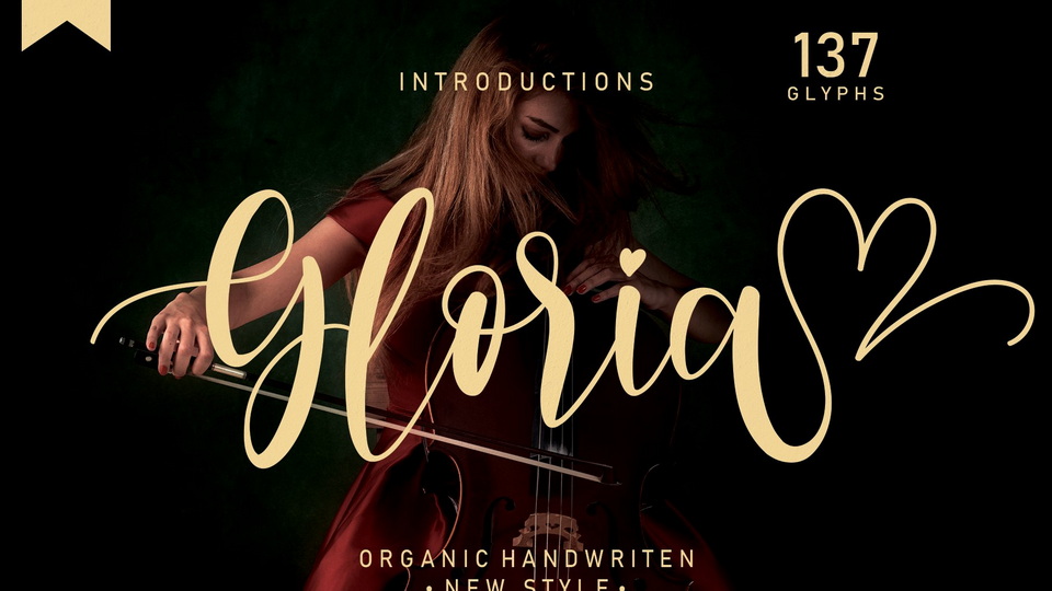 Gloria: A Charming and Tender Calligraphy Font for Various Design Projects