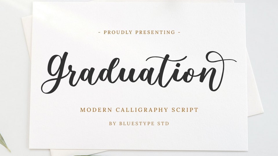 

Graduation - A Modern Calligraphy Font That Exudes Sweetness and Romance