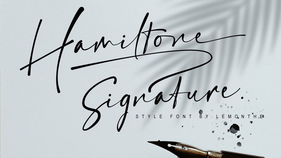 

Hamiltone: An Exquisite, Luxury Handwritten Font Perfect for Any Professional or Personal Purpose