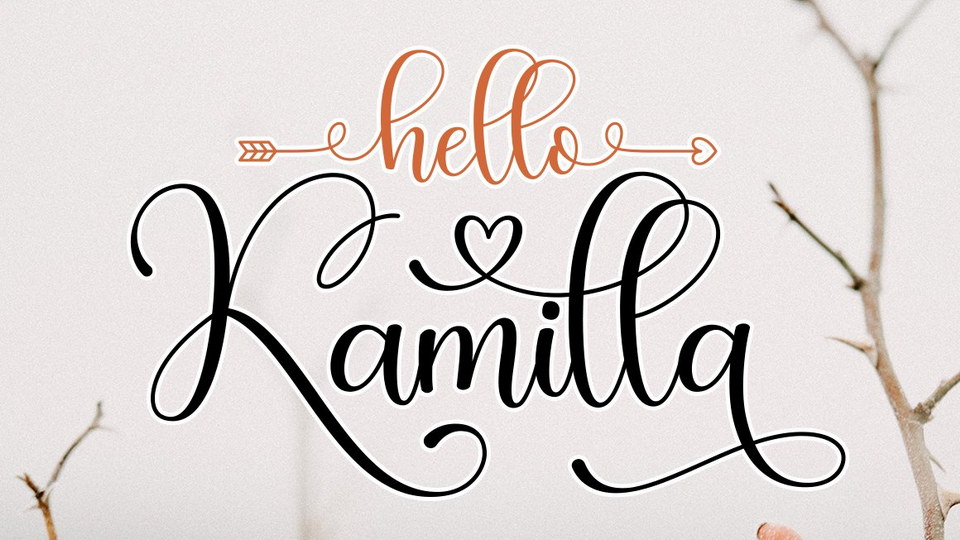 Hello Kamilla: A Stunning Modern Calligraphy Font for Elegant Projects